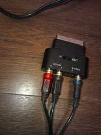 Переходник SCART - 3 RCA+S-VIDEO "SH 3009" аудио-видео адаптер 21-пен