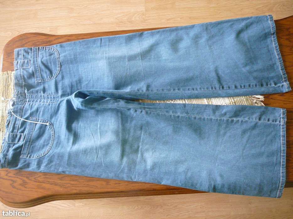Spodnie ciążowe NIVENA JEANSY 40 42 L XL jeans niebieskie hipisowskie