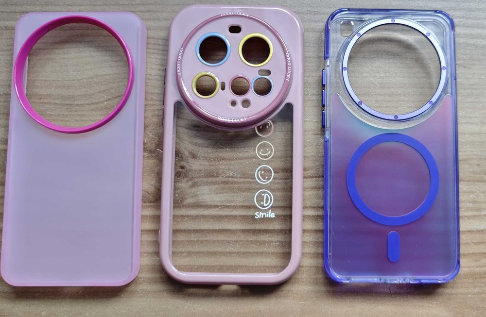 Xiaomi 15 ultra etui różowe 3 sztuki zestaw nowe obudowa case