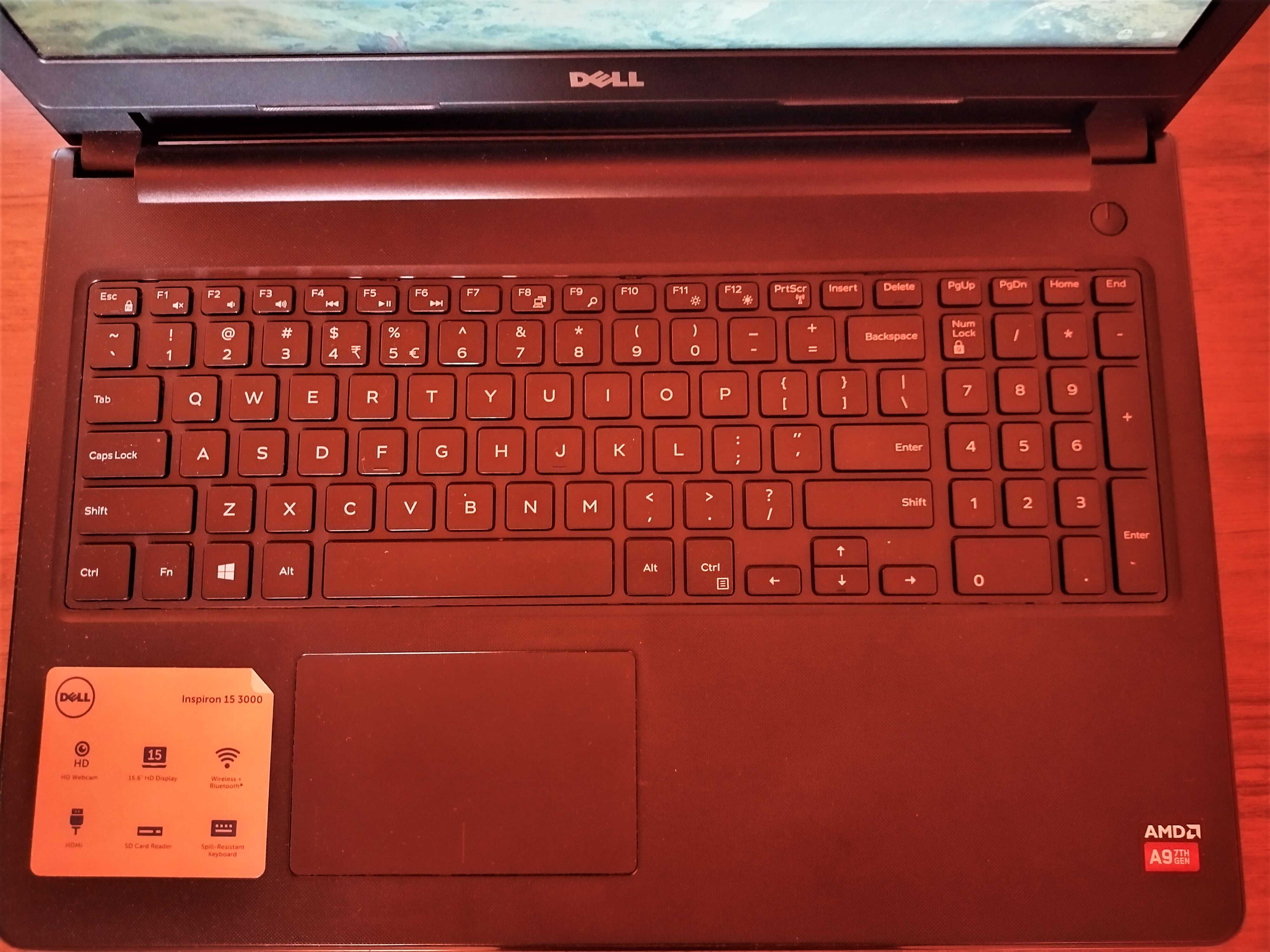 Laptop Dell Inspiron 15 - 3565 * Windows 10 * 512GB HDD