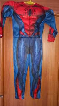 Strój przebranie spidermana  bal spider man długość 85cm. Wiek 4/5 lat