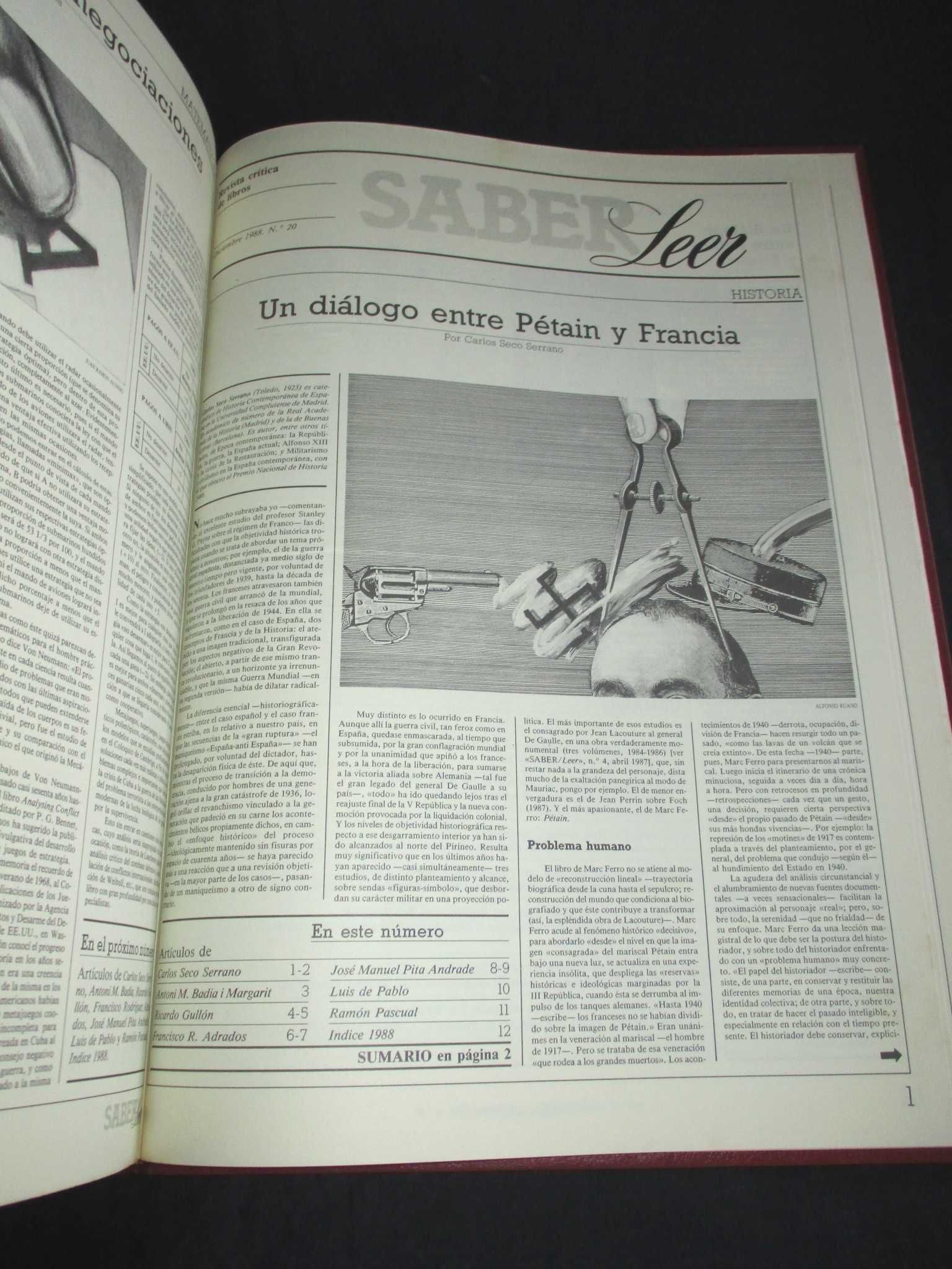 Livro Saber Leer Revista Crítica de Libros 1988