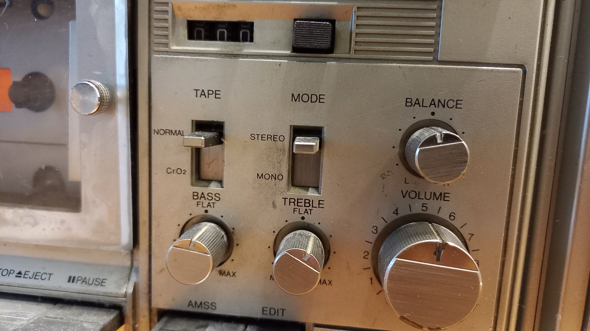 HiT Boombox Sanyo M9996 K Radiomagnetofon Japoński  AMS FM Tape In Aux