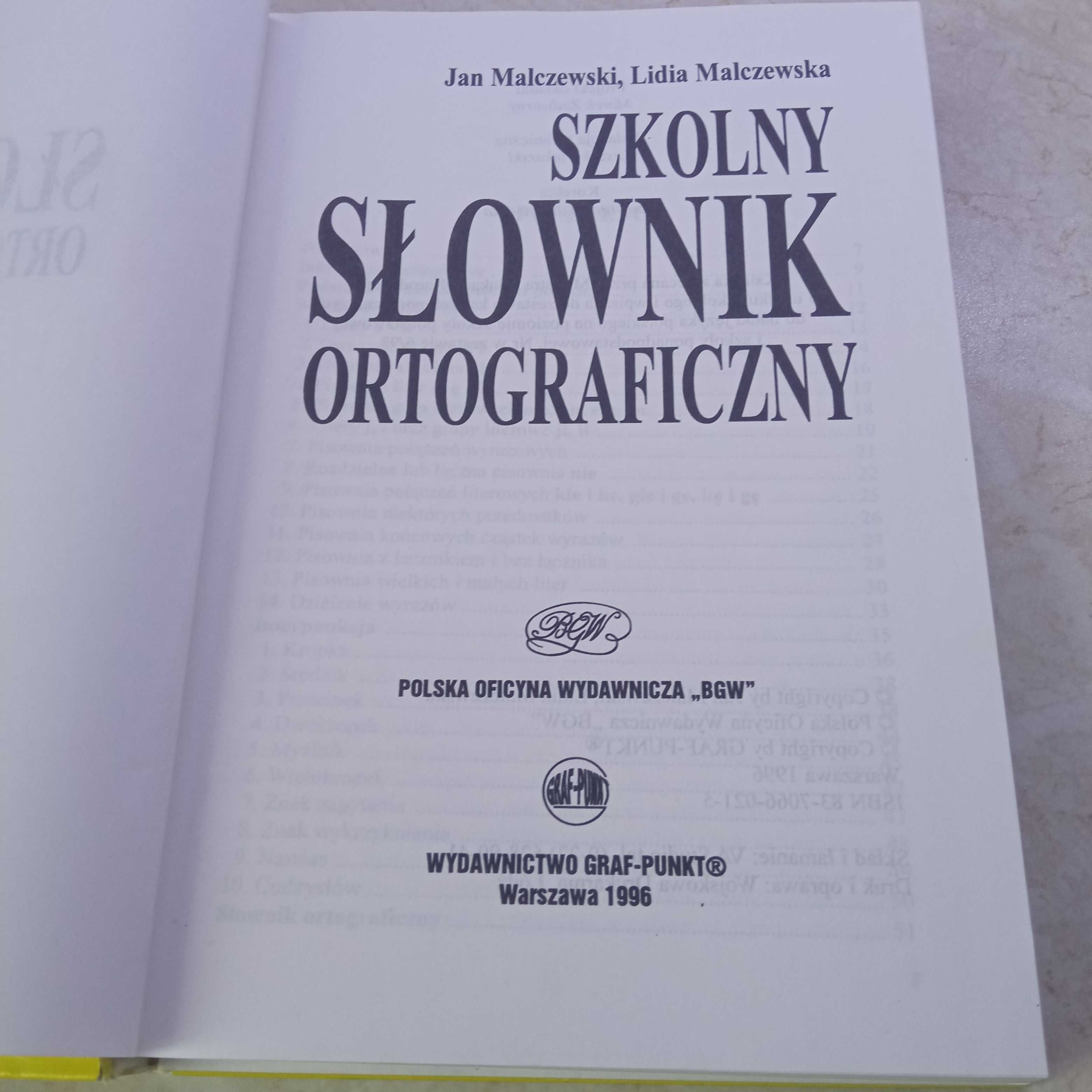 Szkolny słownik ortograficzny