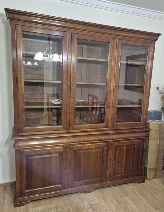 Móvel Sala C/Vitrine - Madeira Cerejeira