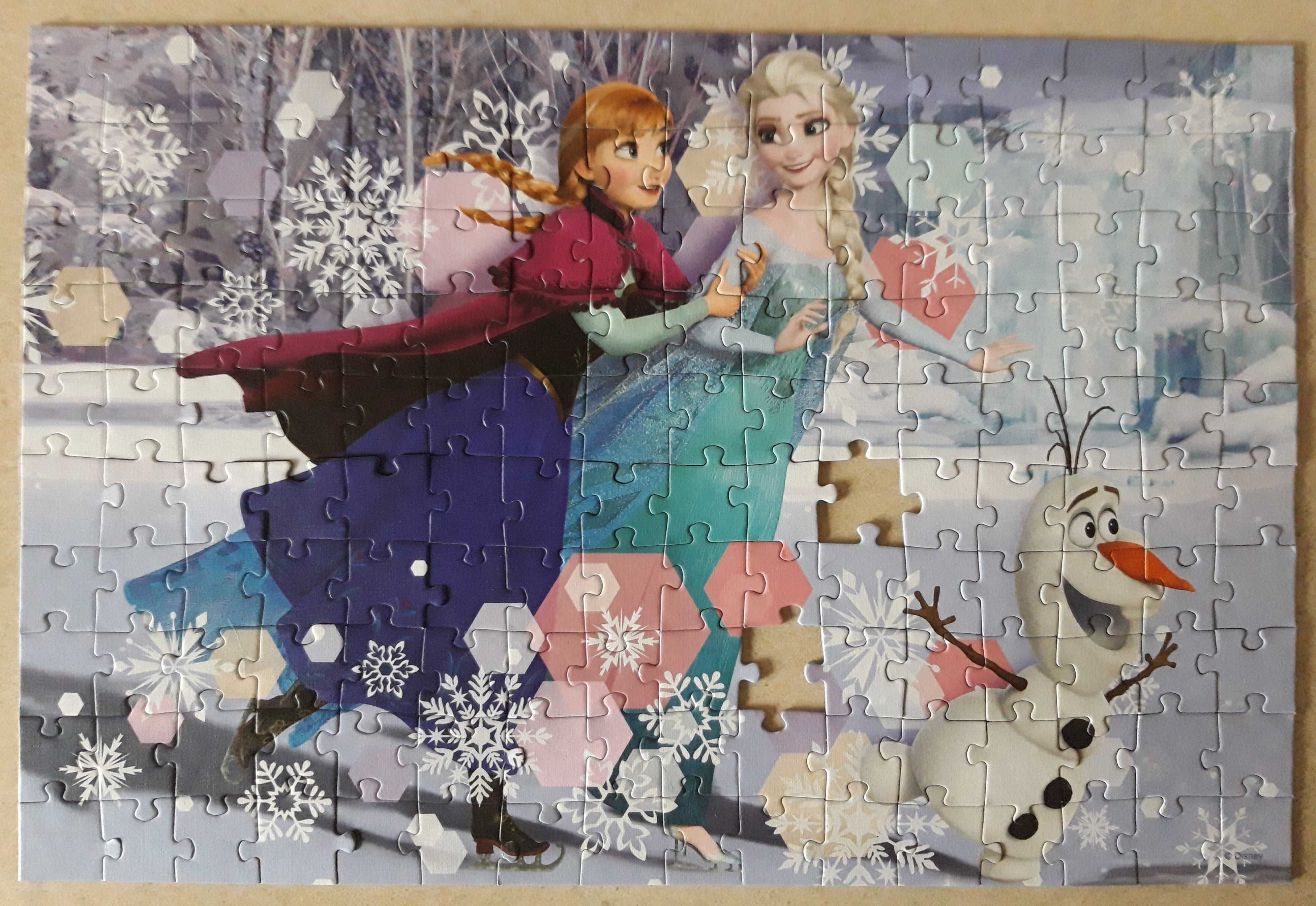 Puzzle Kraina Lodu 160 Elementów Frozen wiek 5+