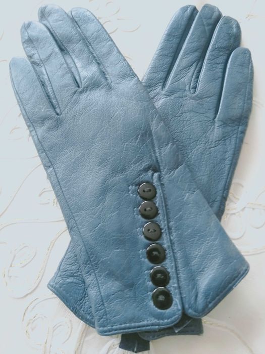 Rękawiczki skórzane damskie - nr 6