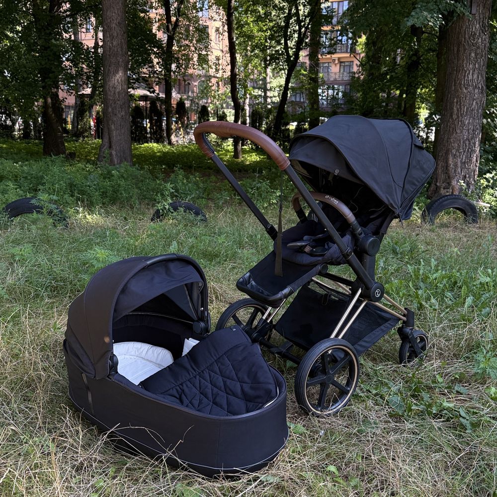 Cybex priam rose gold 2 в 1 + футмуф в подарунок