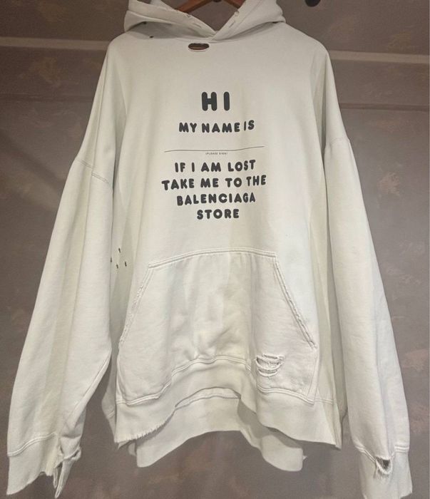 Balenciaga destroyed hoodie ORIGINAL