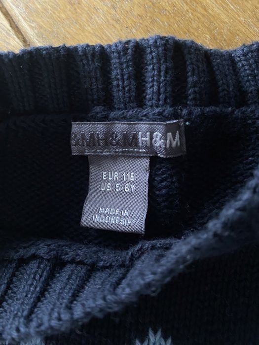 Nowy bawełniany sweterek chłopięcy H&M 116cm