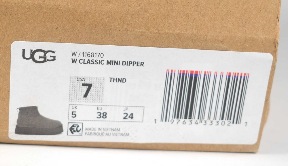 Używane Ugg  Classic Mini Dipper Platform Thundercloud r. 38