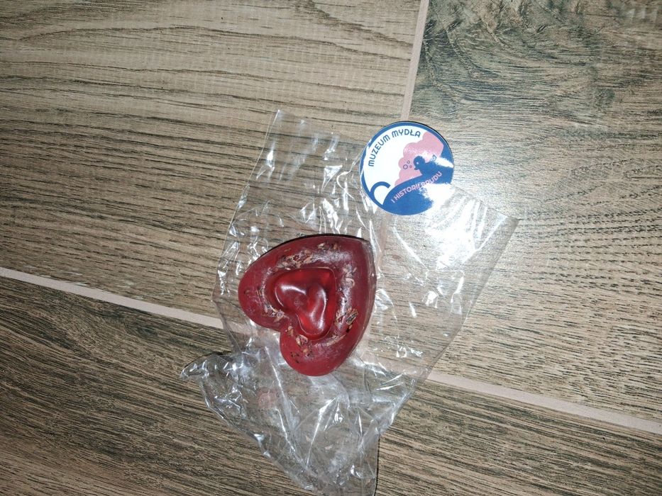 Mydło do kąpieli w kształcie serca