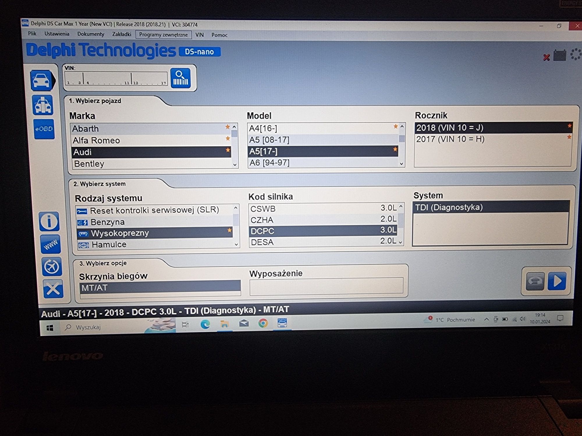 Tester Diagnostyczny delphi ds150e + laptop