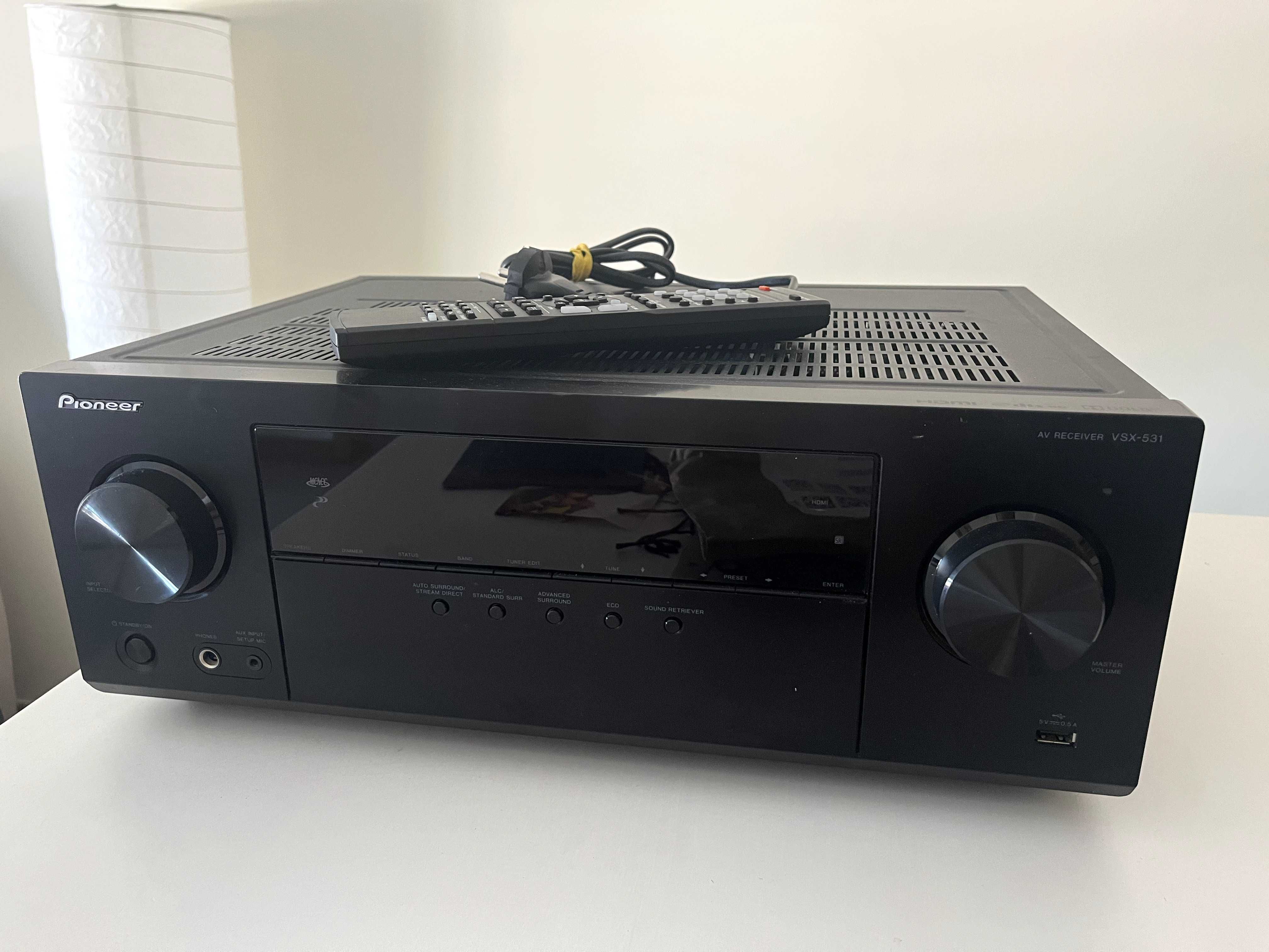 AV Receiver Pioneer VSX-531 – 5.1 Canais, HDMI 4K, Bluetooth