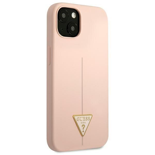 Etui Guess Silicone Triangle do iPhone 13 - Różowy