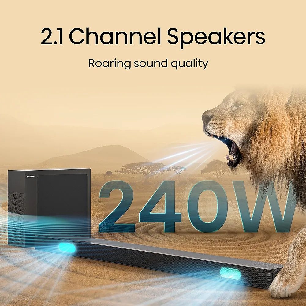 NOWY Hisense HS2100 Sound Bar 2.1, 240W, Dolby Digital, DTS