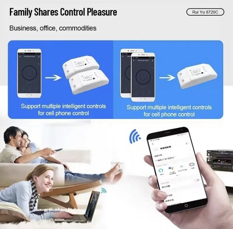 Przełącznik wi-fi tuya smart life app
