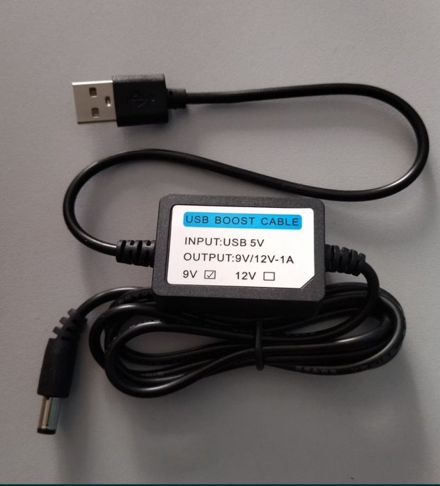 ІНТЕРНЕТ БЕЗ СВІТЛА кабель перетворювач з 5В до 9В для роутера 5,5×2,1