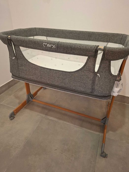 MoMi SMART BED łóżeczko 4w1 szare