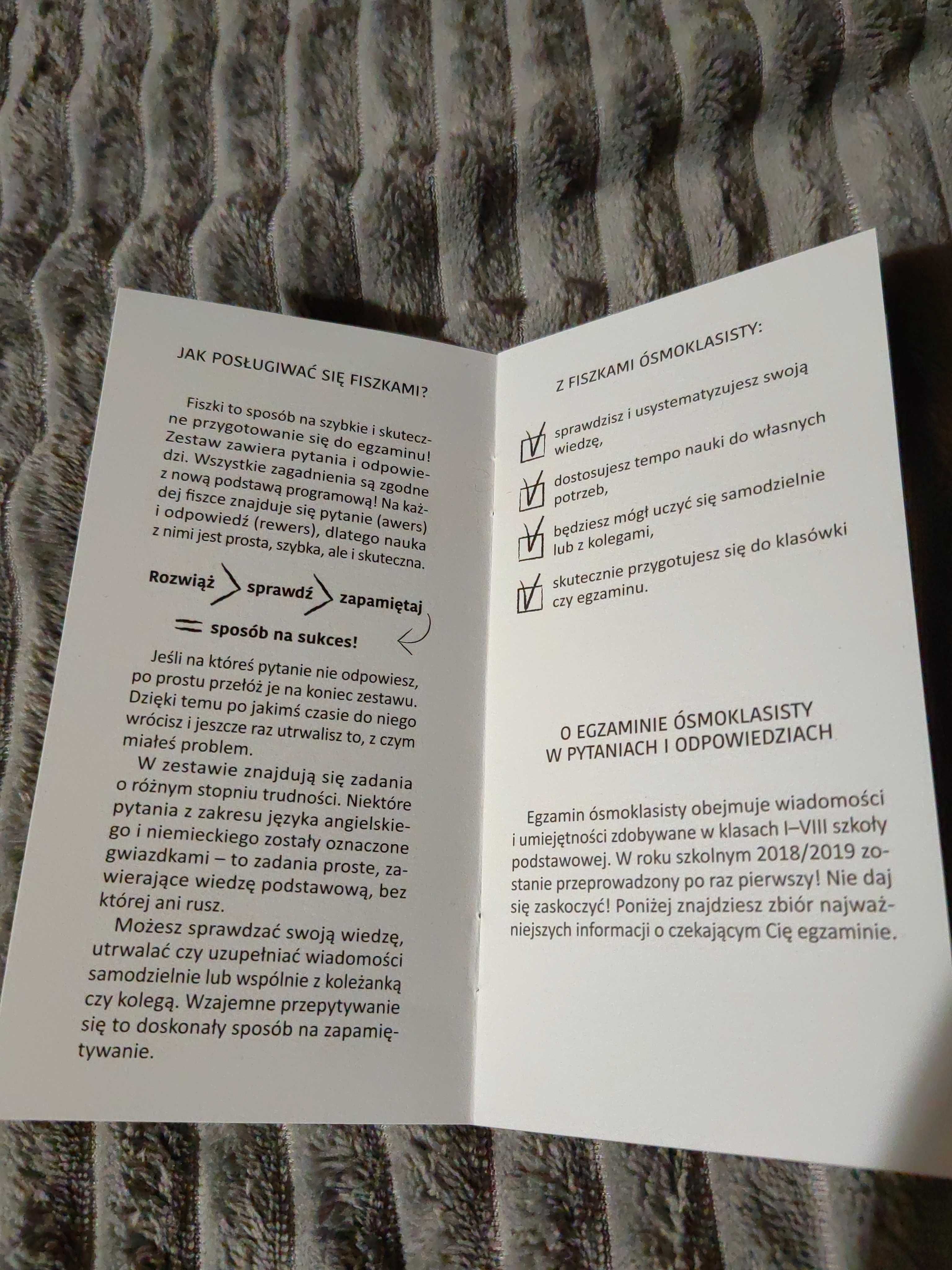 Fiszko ósmoklasisty z Matematyki