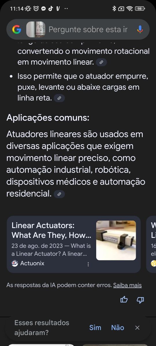 Actuador linear.