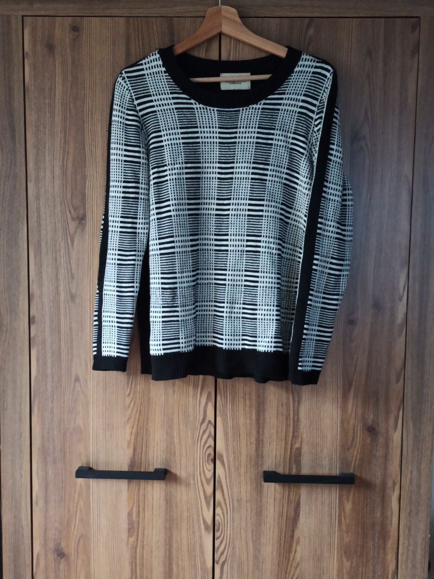 Sweter kratka pepitka papaya weekend M L