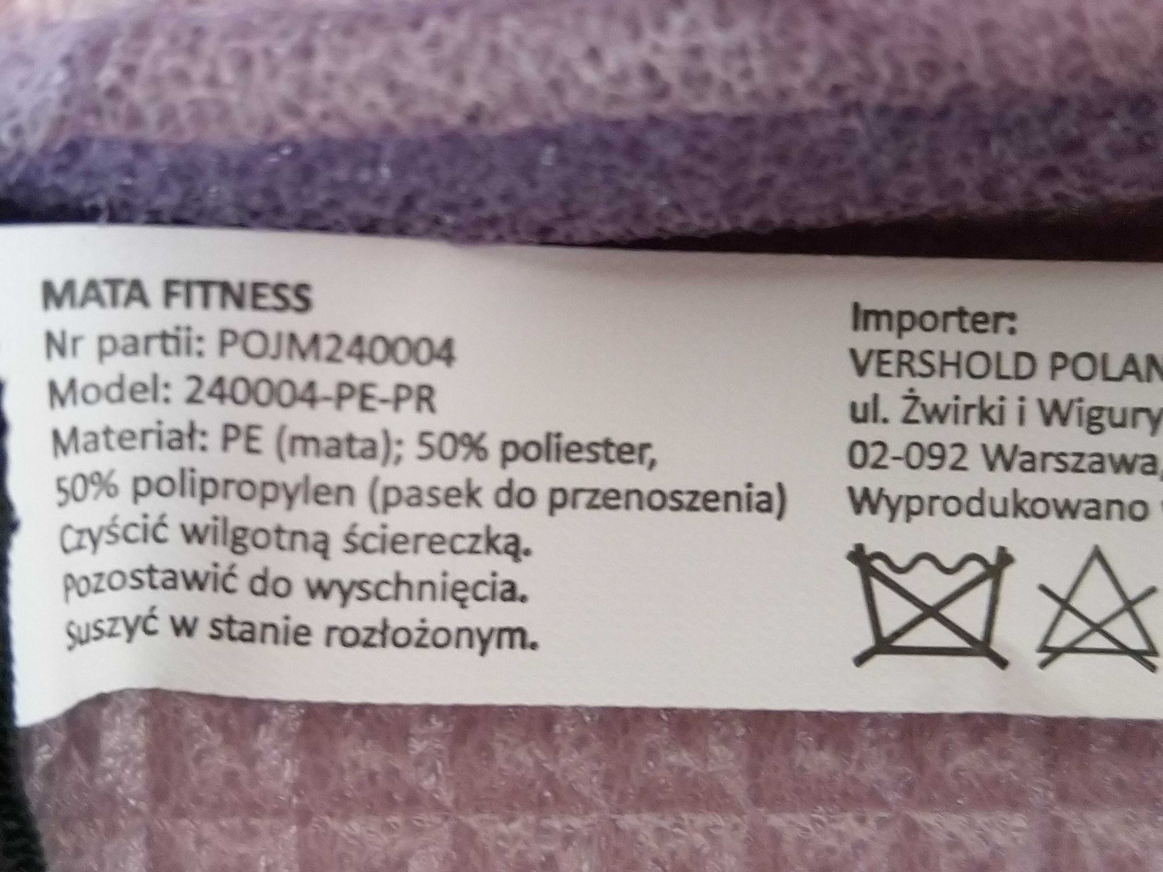 OKAZJA Mata do ćwiczeń fitness 150 x 70 model2