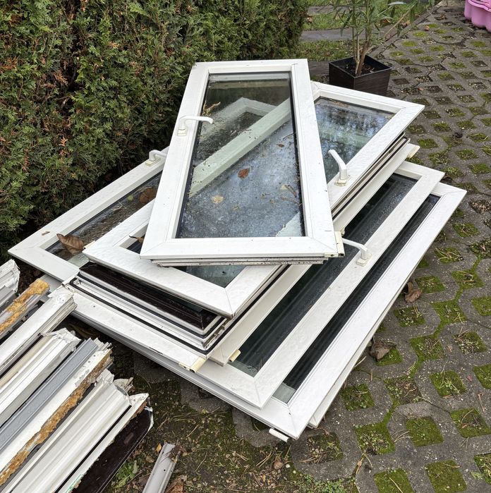 Skrzydła okien pcv 13szt używane skrzydło okno