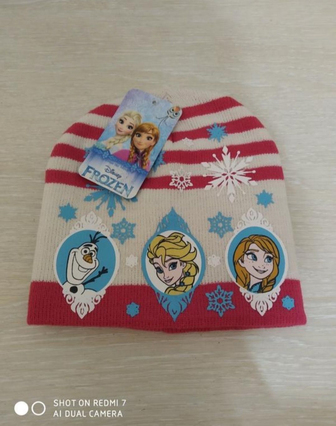 Шапка для дівчинки Frozen Olaf Anna&Elsa розмір 52