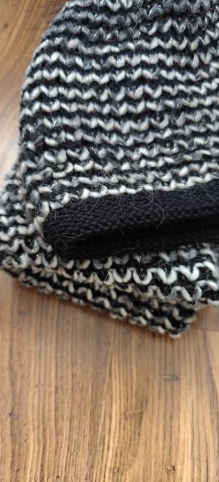 Czapka i komin szalik wełna wool komplet