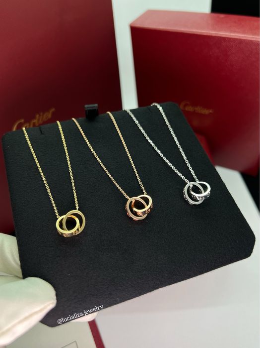 Золотое Колье в стиле Cartier Love