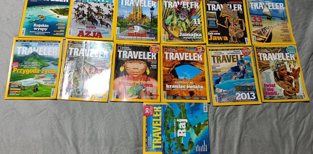 National Geographic Traveler 2012 gazeta zestaw czasopismo