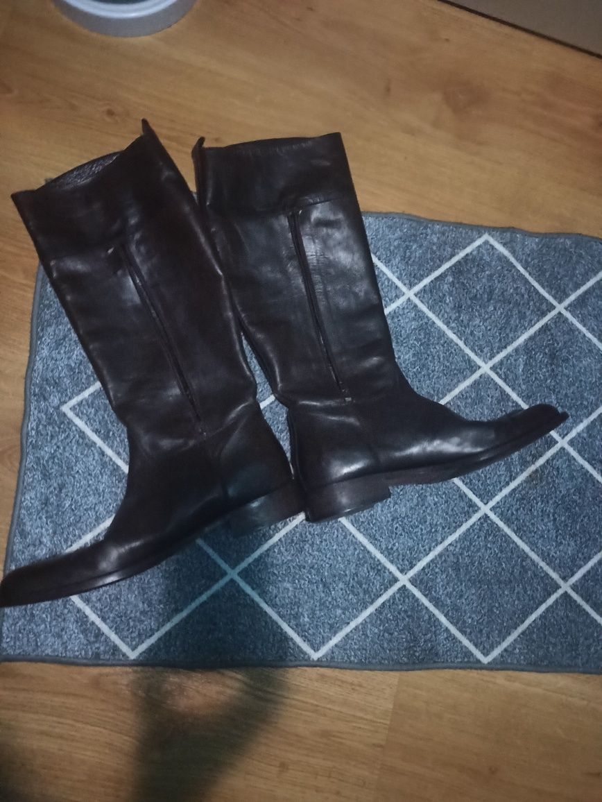 Włoskie skórzane buty