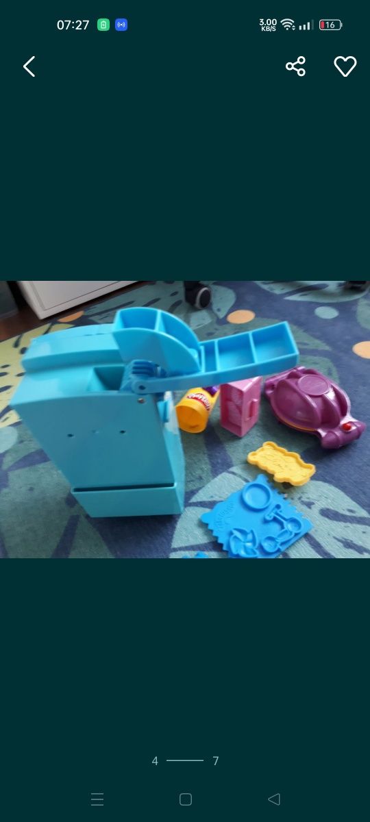 Play doh zestaw m.in lodówka toster