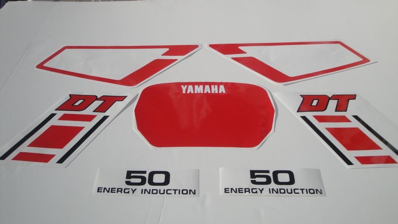 Autocolantes Yamaha DT50 LC vintage stickers decalS