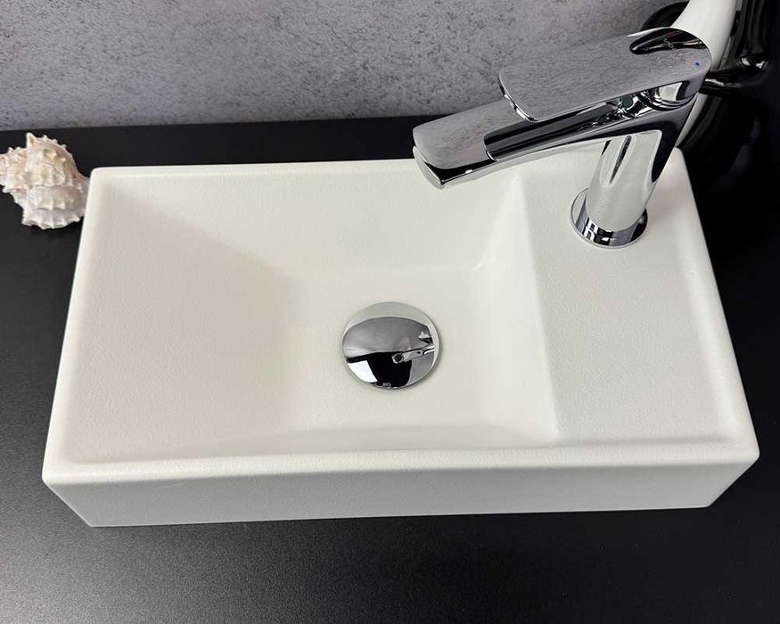 Умивальник «Естель» R Біла шагрень 400х220 прямокутний