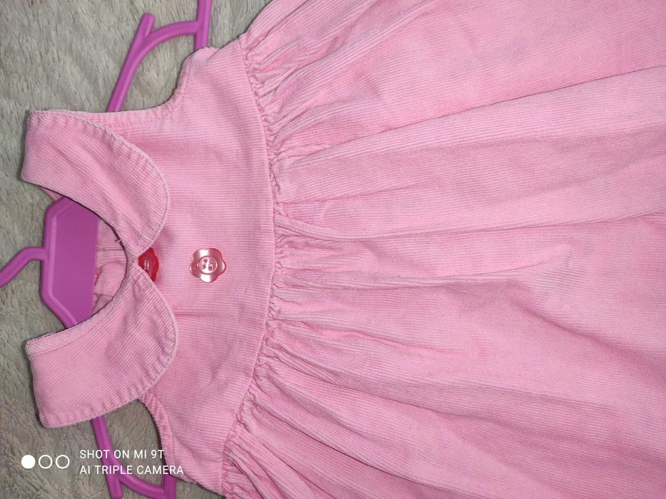 Sukieneczka sztruksowa różowa 62