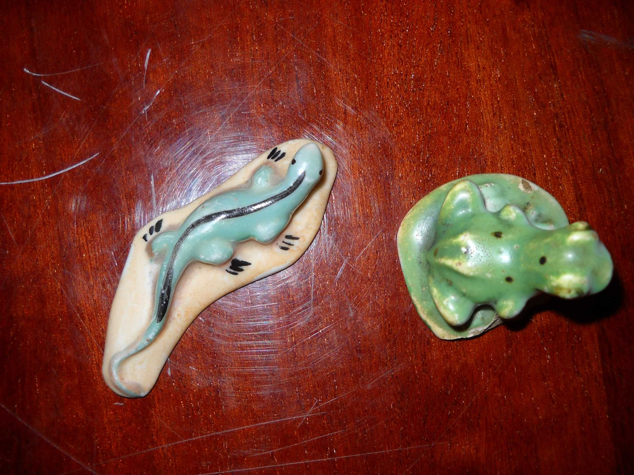 фарфоровые фигурки статуэтки  ссср ящерица и жаба