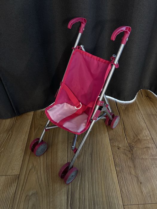 Wózek dla lalek Smiki – spacerówka / parasolka, różowy