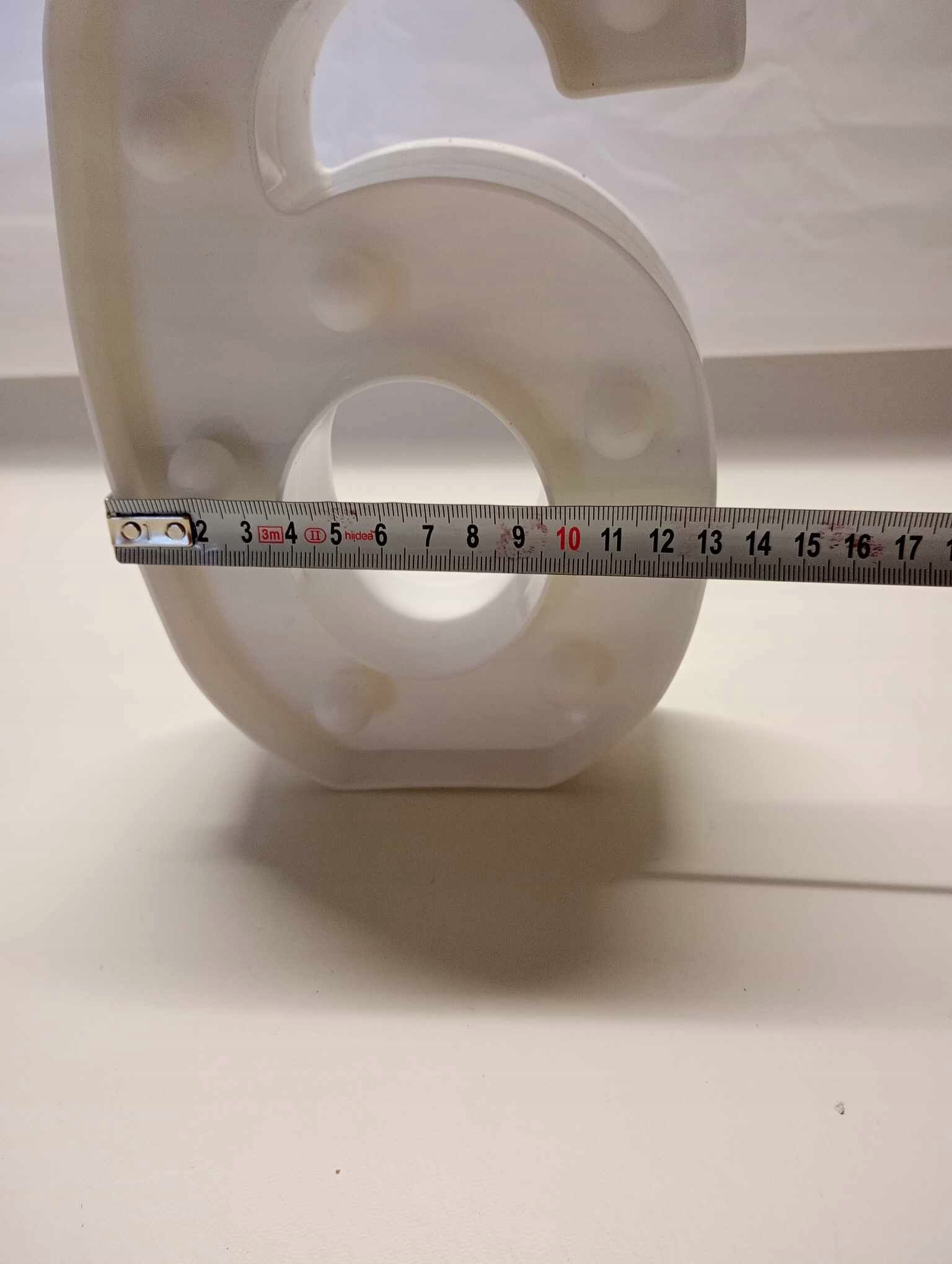 Dekoracyjna lampka cyfra 6, oświetlenie 3D
