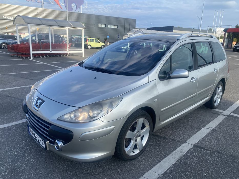 Peugeot 307 SW 2.0 TDI 2007 r.  klima, panorama, bezwypadkowy