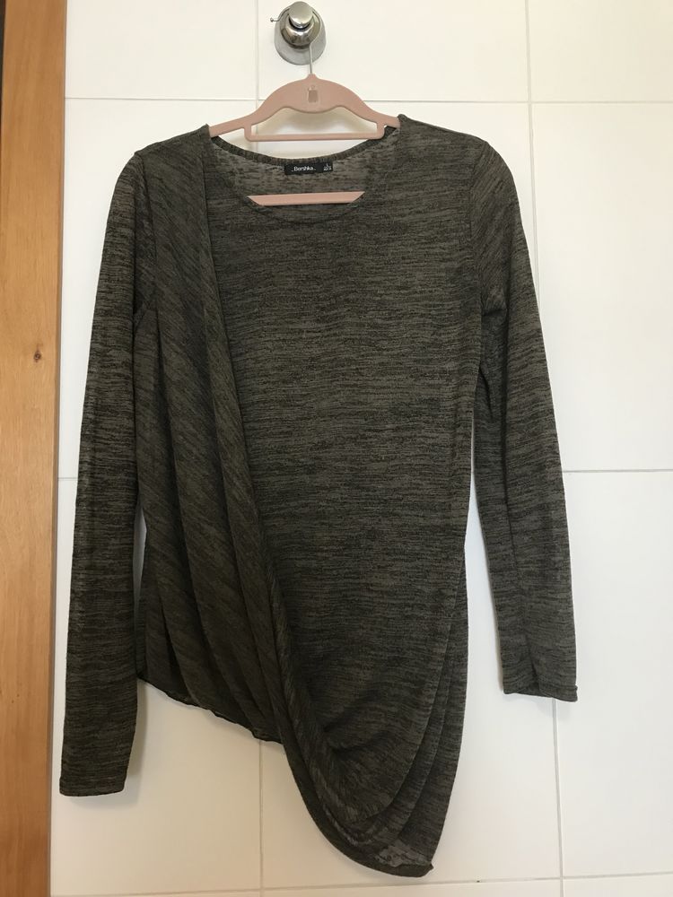 Blusa verde Bershka