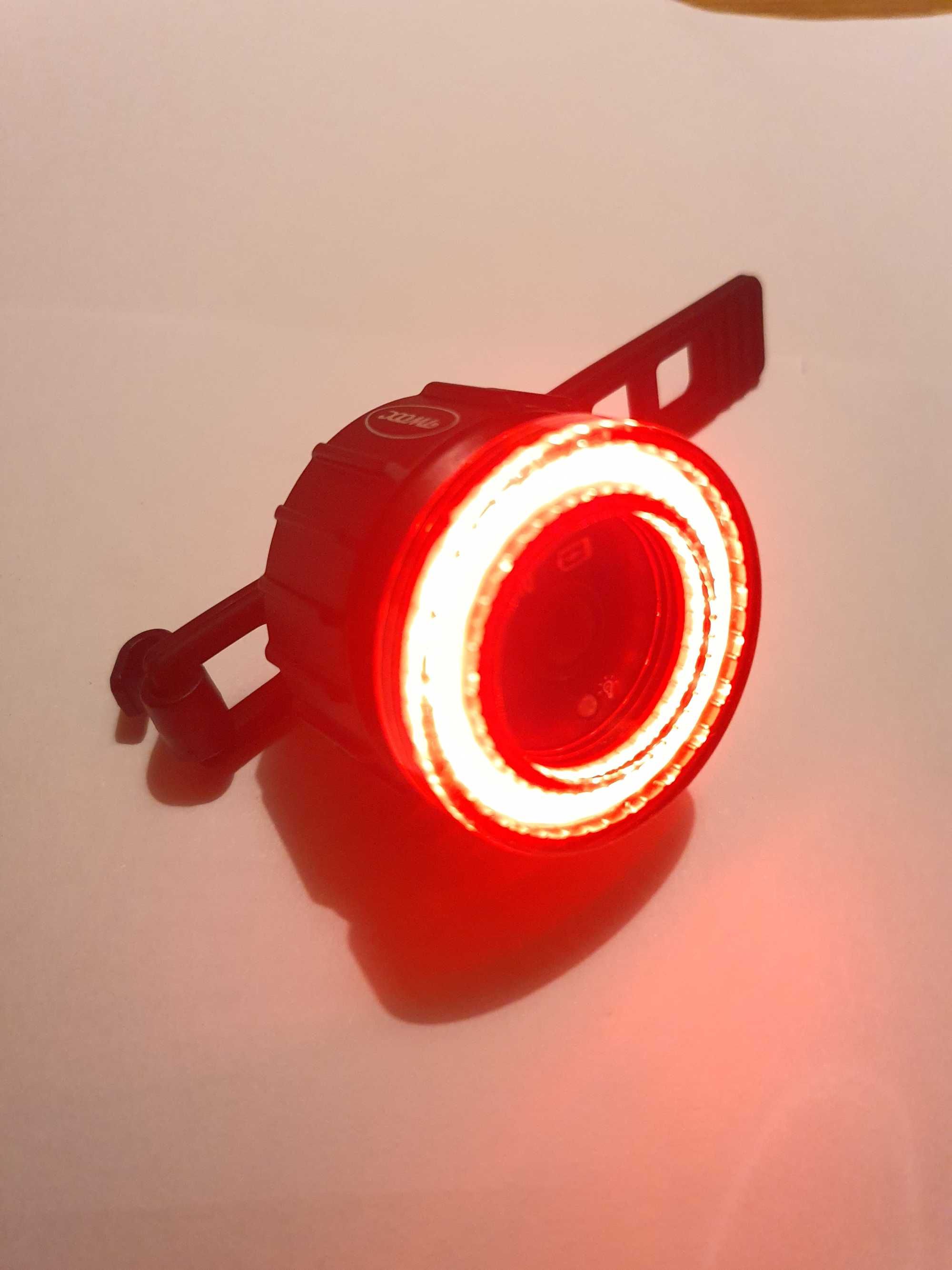 Lamka rowerowa tylna led Super 3 III brake warning