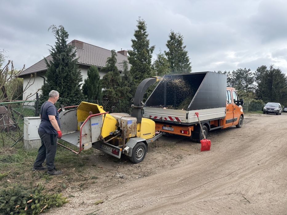 Usługi Rębakiem/Mielenie Gałęzi/Zrębkowanie/Rozdrabnianie - Stegna