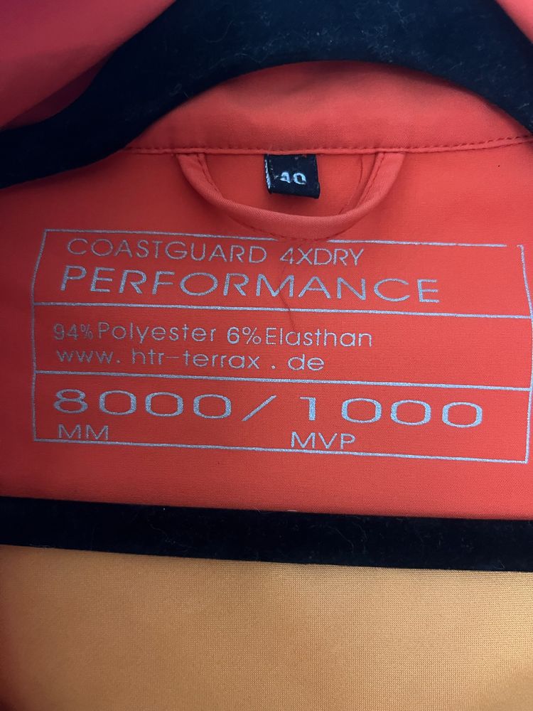 Costguard kurtka damska L 40 pomarańczowa softshell sztormiak s