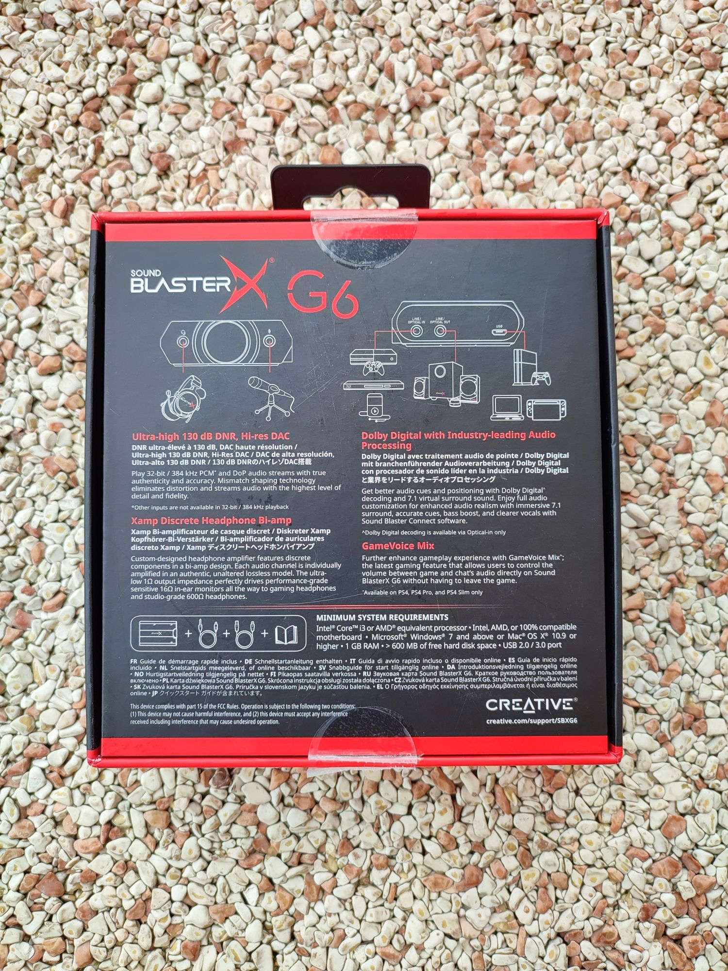 Creative Sound Blaster X G6. Zewnętrzna karta dźwiękowa USB. DAC.