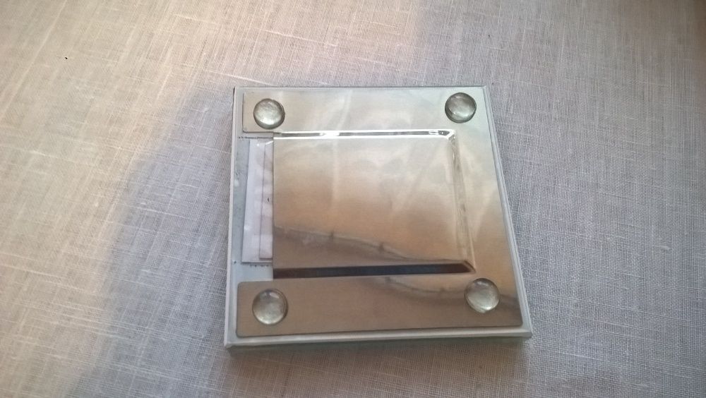 4 szklane podstawki/podkładki pod kieliszki / kubki z miejscem na zdję