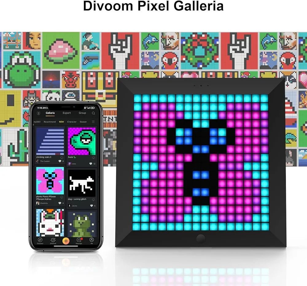 Divoom Pixoo Photo Frame 8,6-calowy ekran LED