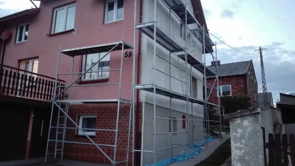 WYNAJEM Czeladź - Rusztowanie elewacyjne fasadowe | Transport Montaż