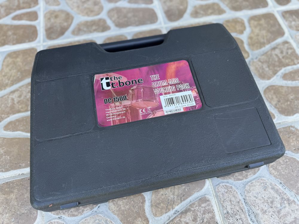 ++ the t.bone DC 1500 - Zestaw mikrofonów do perkusji + CASE ++